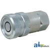 A & I Products Flat Hydraulic Coupler Socket, Female, 1/2" NPT 6" x4" x1" A-FF-501-8FP-P